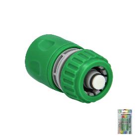 CONECTOR MANGUERA PLASTICO 1/2 CON STOP  BLISTER
