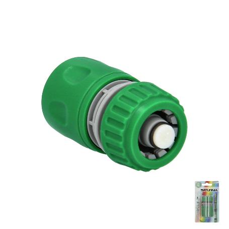 CONECTOR MANGUERA PLASTICO 1/2 CON STOP  BLISTER