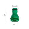 ADAPTADOR MANGUERA PLASTICO 3/4 MACHO BLISTER