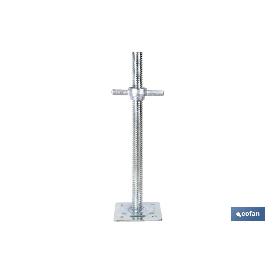 BASE SOPORTE NIVELADORA DE ANDAMIO DE 34 X 500 MM