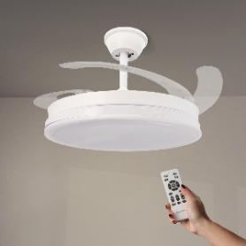 VENTILADOR TECHO LED OLGA 107 CM BLANCO