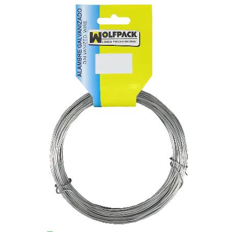 ALAMBRE GALVANIZADO (ROLLO 250 GRAMOS / 15 METROS) Nº10/1,5 MM.