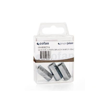 BL 4 UDS. DIN-6334 M-8X25 Z   CAJA 10 UNID.