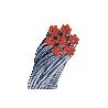 ROLLO CABLE GALVANIZADO 250 MTS. 4MM.