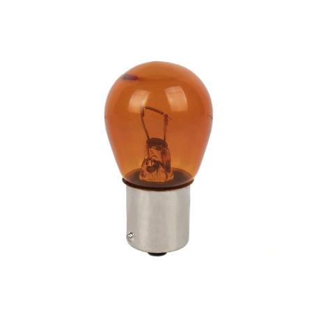 LÁMPARA COFAN 1 POLO ÁMBAR DESCENTRADA PY21W (BAU15S) 12V   CAJA 10 UNID.