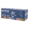 LÁMPARA COFAN 2 POLOS ÁMBAR CENTRADA P21/5W (BAY15D) 12V   CAJA 10 UNID.