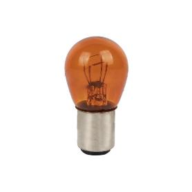 LÁMPARA COFAN 2 POLOS ÁMBAR CENTRADA P21/5W (BAY15D) 12V VENTA UNITARIA