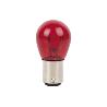 LÁMPARA COFAN 2 POLOS ROJA DESCENTRADA P21/5W (BAW15D) 12V   CAJA 10 UNID.