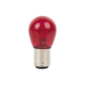 LÁMPARA COFAN 2 POLOS ROJA DESCENTRADA P21/5W (BAW15D) 12V VENTA UNITARIA