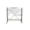 EXPOSITOR DE HULES Y MANTELES HORIZONTAL CON CORTADOR Y RUEDAS PARA 22 ROLLOS
