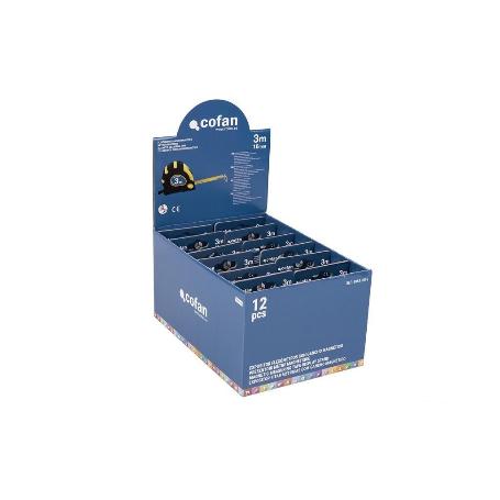 EXPOSITOR DE FLEXÓMETROS MAGNÉTICOS 16 MM X 3 M 12 UDS.