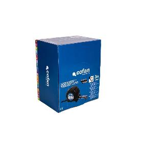 EXPOSITOR FLEXÓMETRO HOJA NEGRA DOBLE CARA 19 MM X 3 M 12 UDS.