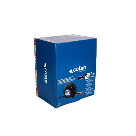 EXPOSITOR FLEXÓMETRO HOJA NEGRA DOBLE CARA 19 MM X 3 M 12 UDS.
