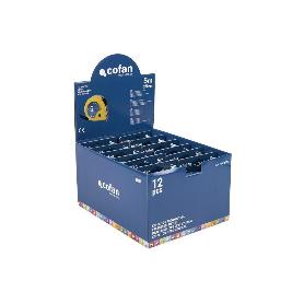 EXPOSITOR DE FLEXÓMETROS 25 MM X 5 M 12 UDS.