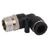 RACOR ROSCADO CODO PLASTICO T-8, R-1/4 VENTA UNITARIA