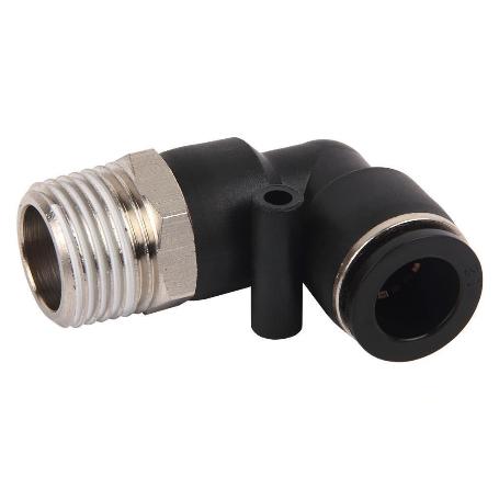 RACOR ROSCADO CODO PLASTICO T-12, R-3/8 VENTA UNITARIA
