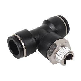 RACOR ROSCADO PLASTICO T , T-12, R-1/4 VENTA UNITARIA