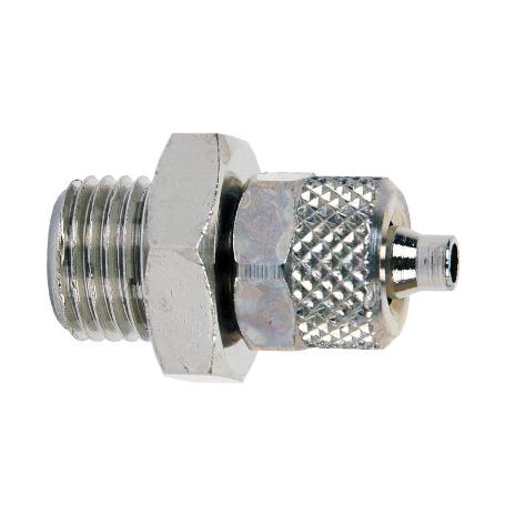 RECTO MACHO ROSCA METRICA T6/4 - M6   CAJA 5 UNID.