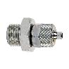RECTO MACHO ROSCA METRICA T6/4 - M6   CAJA 5 UNID.
