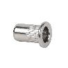 TUERCAS REMACHABLES RANURADAS ANCHAS INOX A-2 M4   CAJA 1000 UNID.