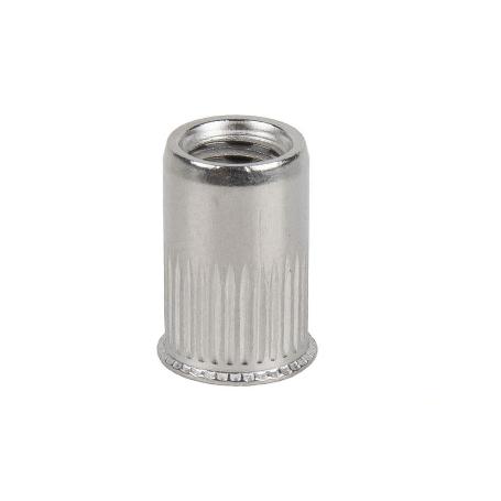 TUERCAS REMACHABLES RANURADAS CABEZA REDUCIDA INOX A-2 M10   CAJA 200 UNID.