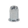 TUERCAS REMACHABLES HEXAGONAL ANCHAS ACERO M8   CAJA 250 UNID.