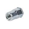 TUERCAS REMACHABLES SEMIHEXAGONAL FONDO ABIERTO CABEZA REDUCIDA ACERO M8 X 17   CAJA 250 UNID.
