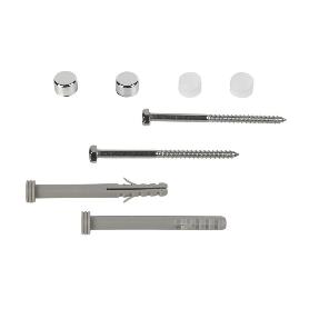 SET DE 2 PCS. PARA SANITARIO WC TACO LARGO 6 X 80 MM INOX.