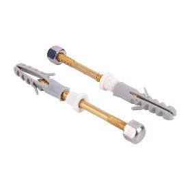 SET 2 PCS PARA SANITARIO WC 5 X 80 LATÓN