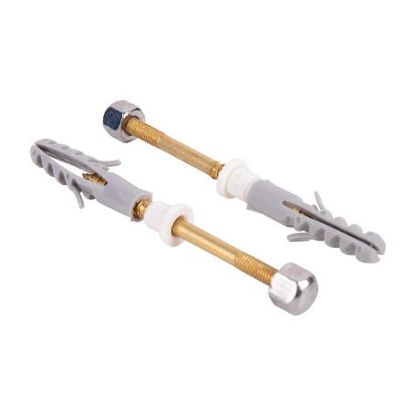 SET 2 PCS PARA SANITARIO WC 5 X 80 LATÓN