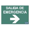 SEÑAL LUMINISCENTE 210X148MM. SALIDA DE EMERGENCIA TEXTO