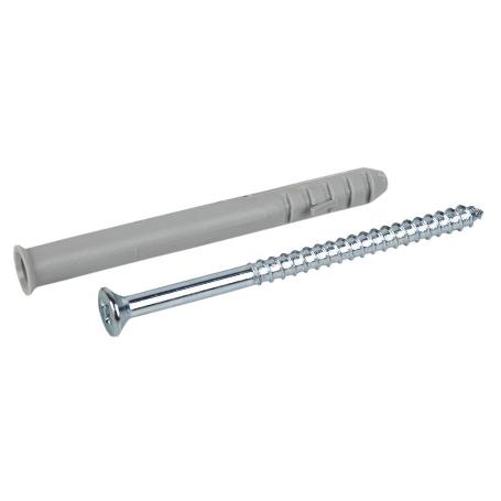 TACO LARGO DE GOLPE CON TORNILLO POZIDRIVE Ø10 X 115 MM   CAJA 50 UNID.