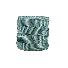 BOBINA CORDON TRENZADO POLI 5 MM 200 MTS BCO/ VDE