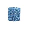 BOBINA CORDON TRENZADO POLI 5 MM 200 MTS BCO/AZUL