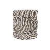 BOBINA CORDON TRENZADO POLI 5MM 200 M BCO/MARRON