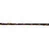 CORDÓN TRENZADO HIPPIE NEGRO/NARANJA 3 MM X 25 M