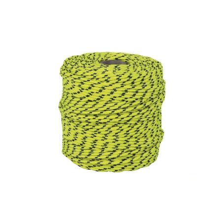 CORDÓN TRENZADO HIPPIE AMARILLO/NEGRO 3MM X 25 M