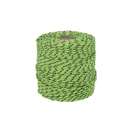 CORDÓN TRENZADO HIPPIE VERDE/NEGRO 3MM X 100 M