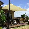 TOLDO VELA SOMBRA JARDIN CUADRADA 3,6X3,6 METROS BEIGE