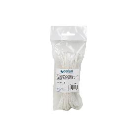 MADEJA CORDÓN POLIÉSTER REFORZADO 5 MM 5 M BLANCO