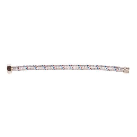 CONEXIÓN FLEXIBLE INOX PARA TERMO M1/2 - H3/4 40 CM.
