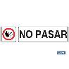 SEÑAL GLASSPACK ADHESIVA 175X44 NO PASAR