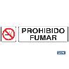 SEÑAL GLASSPACK ADHESIVA 175X45 PROHIBIDO FUMAR