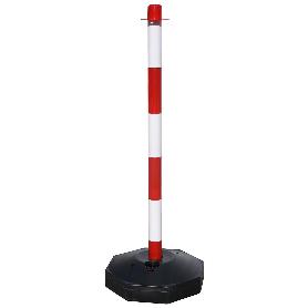 POSTE PARA CADENA PLASTICO 90 CM. CON BASE