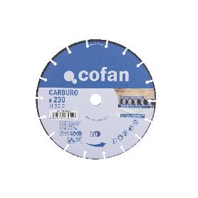 DISCO ESPECIAL CARBURO MAT. BLANDOS Ø230X2,6MM