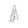 ESCALERA ALUMINIO 2 PELDAÑOS Y 0,41 M ALTURA ÚTIL