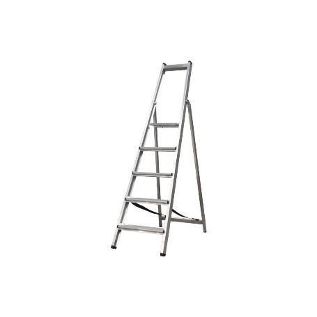 ESCALERA ALUMINIO SOLDADA 5 PELDAÑOS - REFORZADA