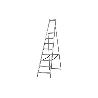 ESCALERA ALUMINIO SOLDADA 6 PELDAÑOS - REFORZADA