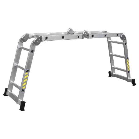 ESCALERA MULTIUSOS ALUMINIO 4 X 3 PELDAÑOS Y 3,25 M