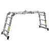 ESCALERA MULTIUSOS ALUMINIO 4 X 3 PELDAÑOS Y 3,25 M